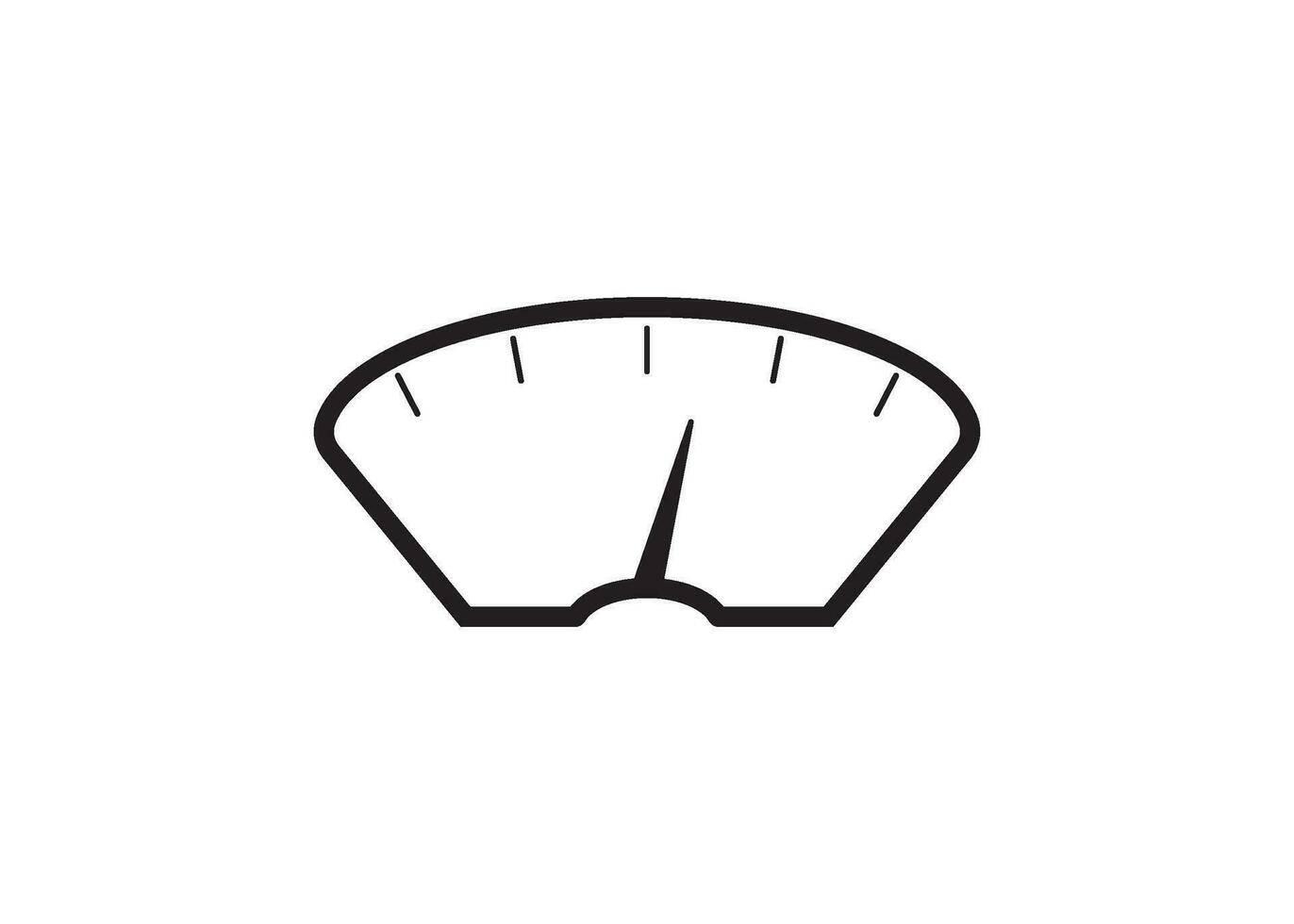 scale icon design vector