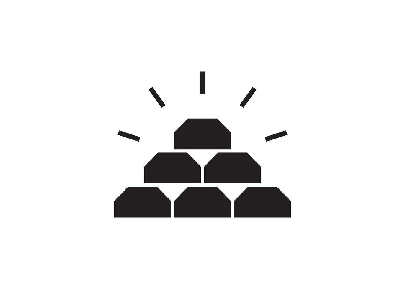 gold icon design vector