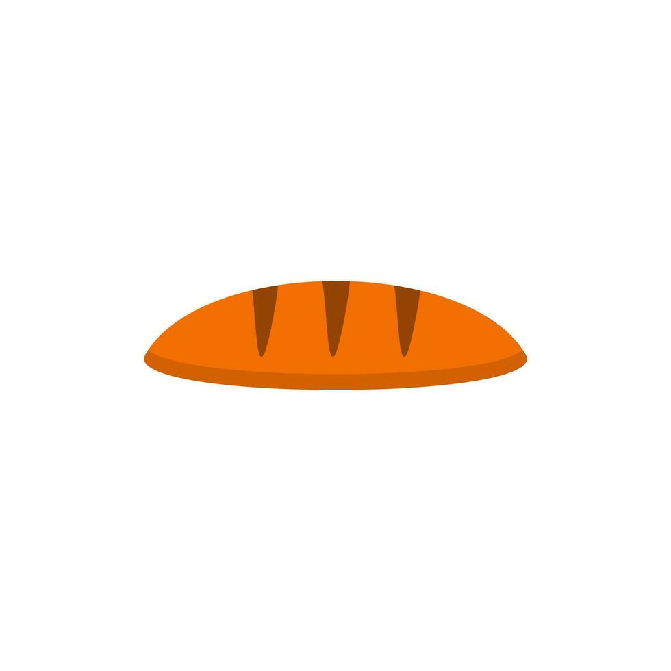 bread flat design vector illustration isolated on white background