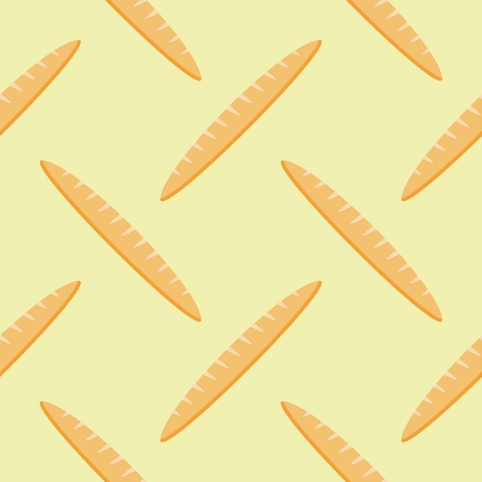 bread seamless pattern flat design vector illustration