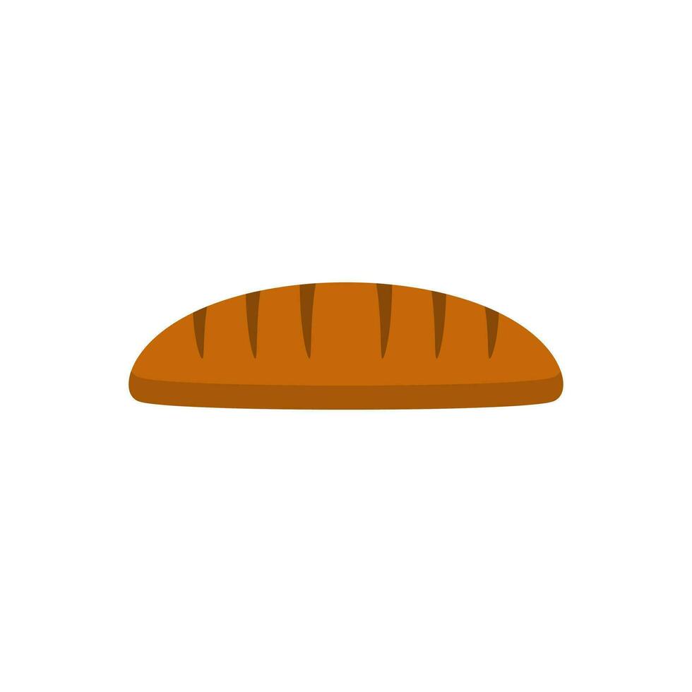bread flat design vector illustration isolated on white background