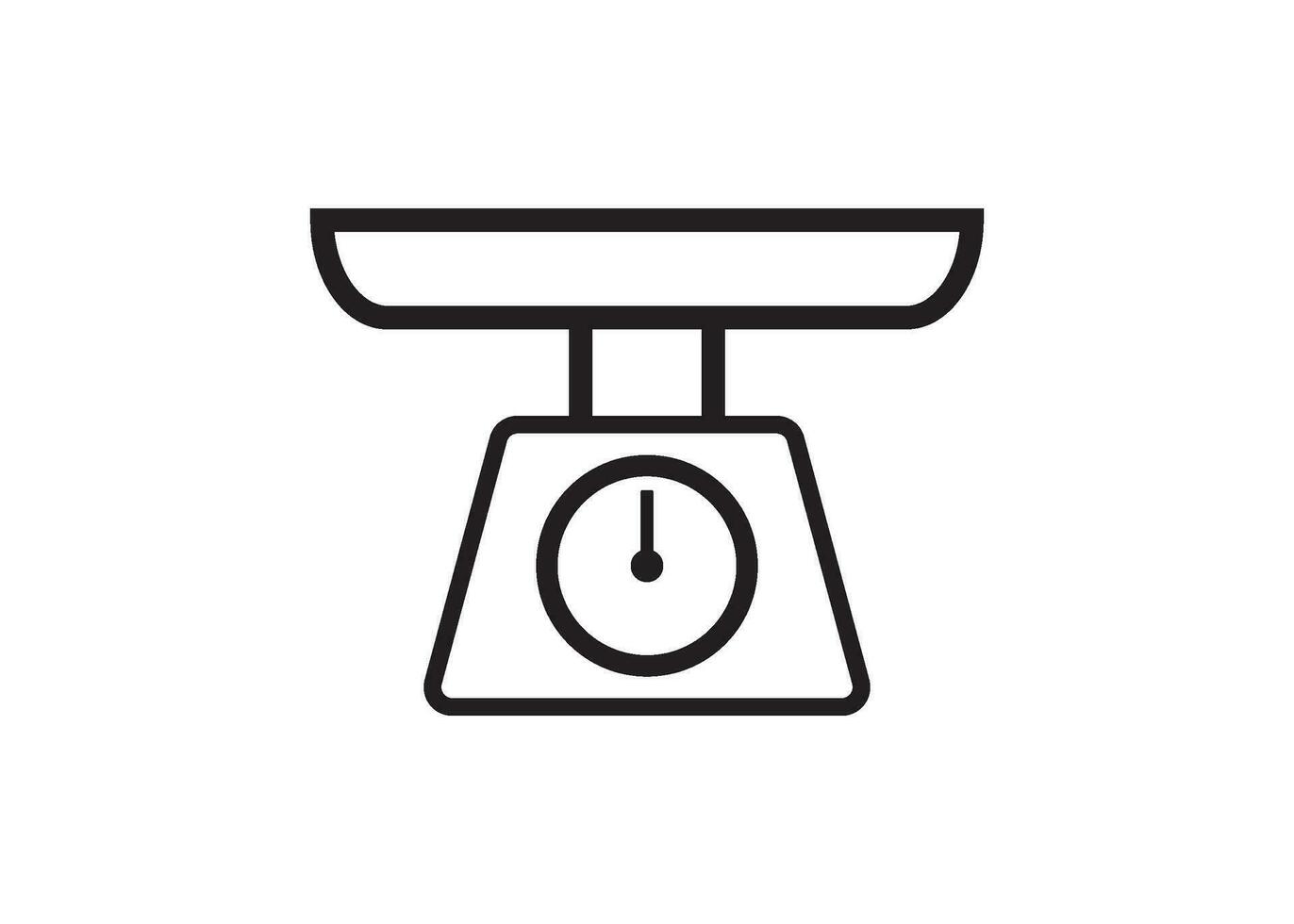 scale icon design vector