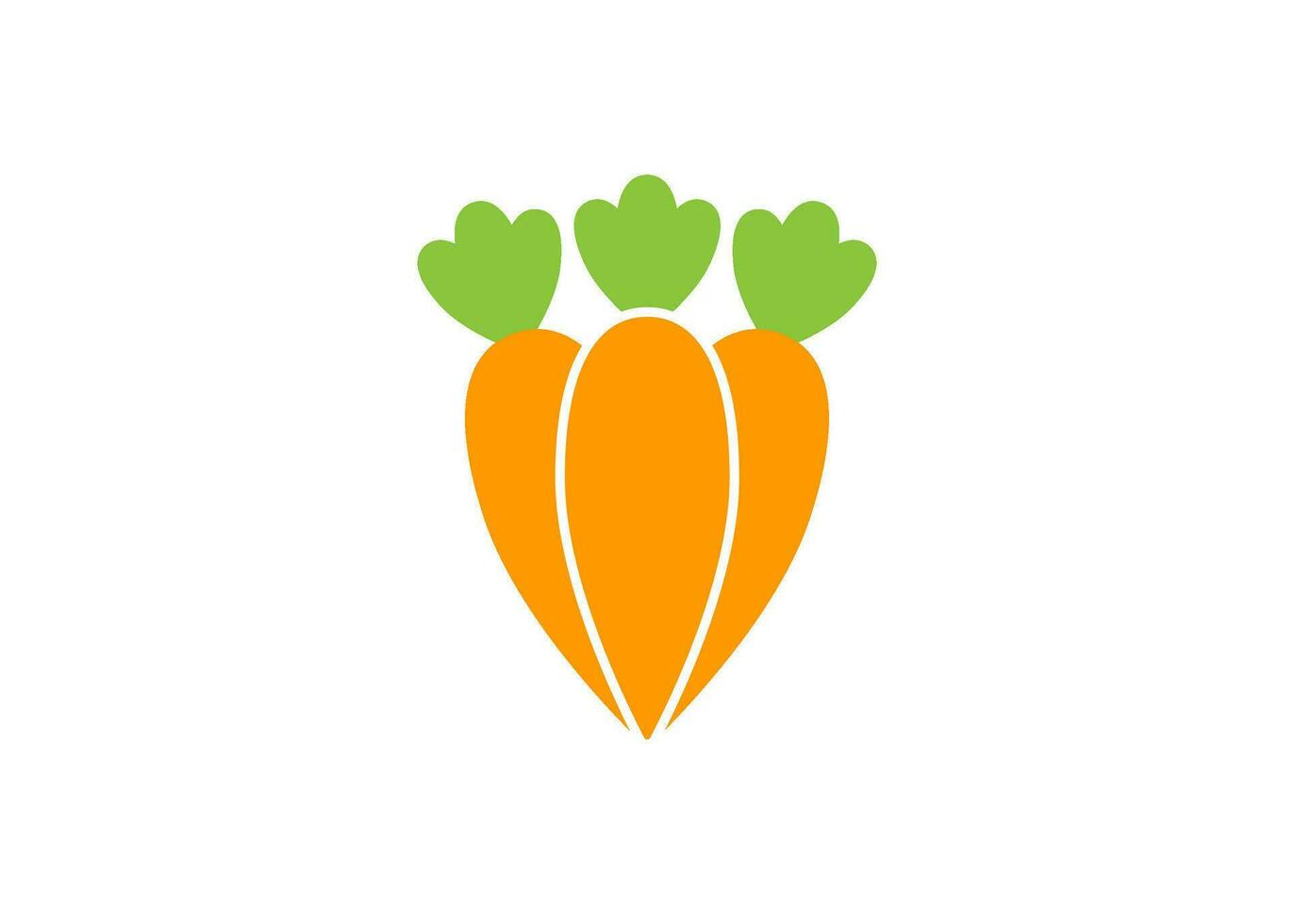 carrot icon design vector