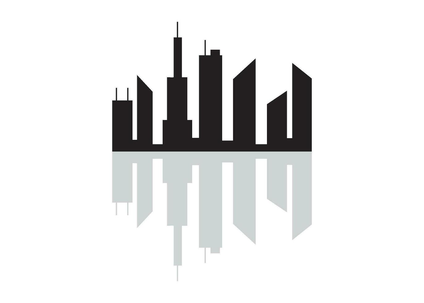 skyscraper icon design vector