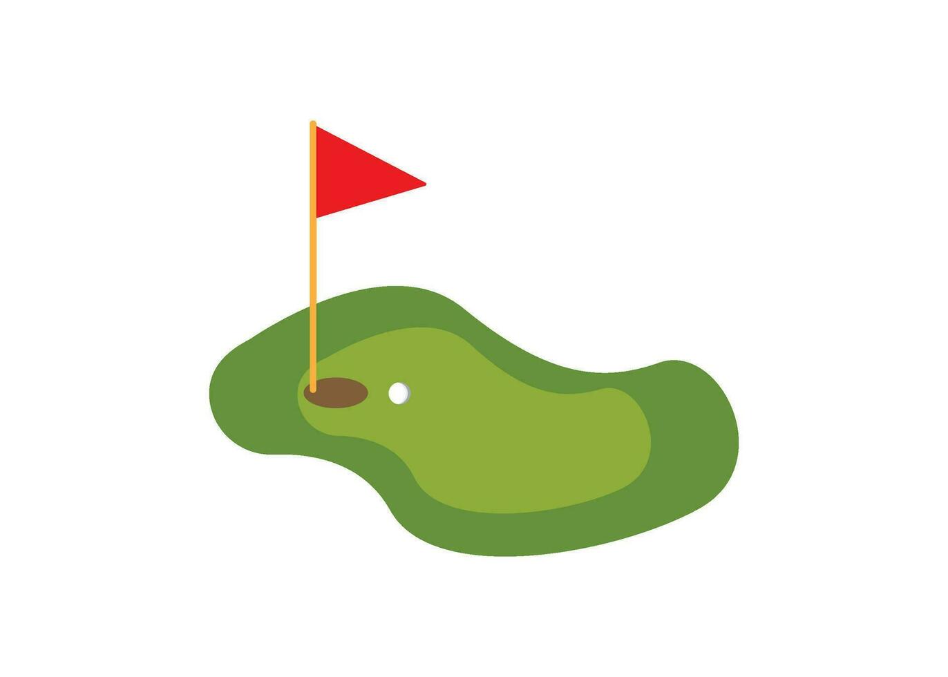 golf campo icono diseño vector