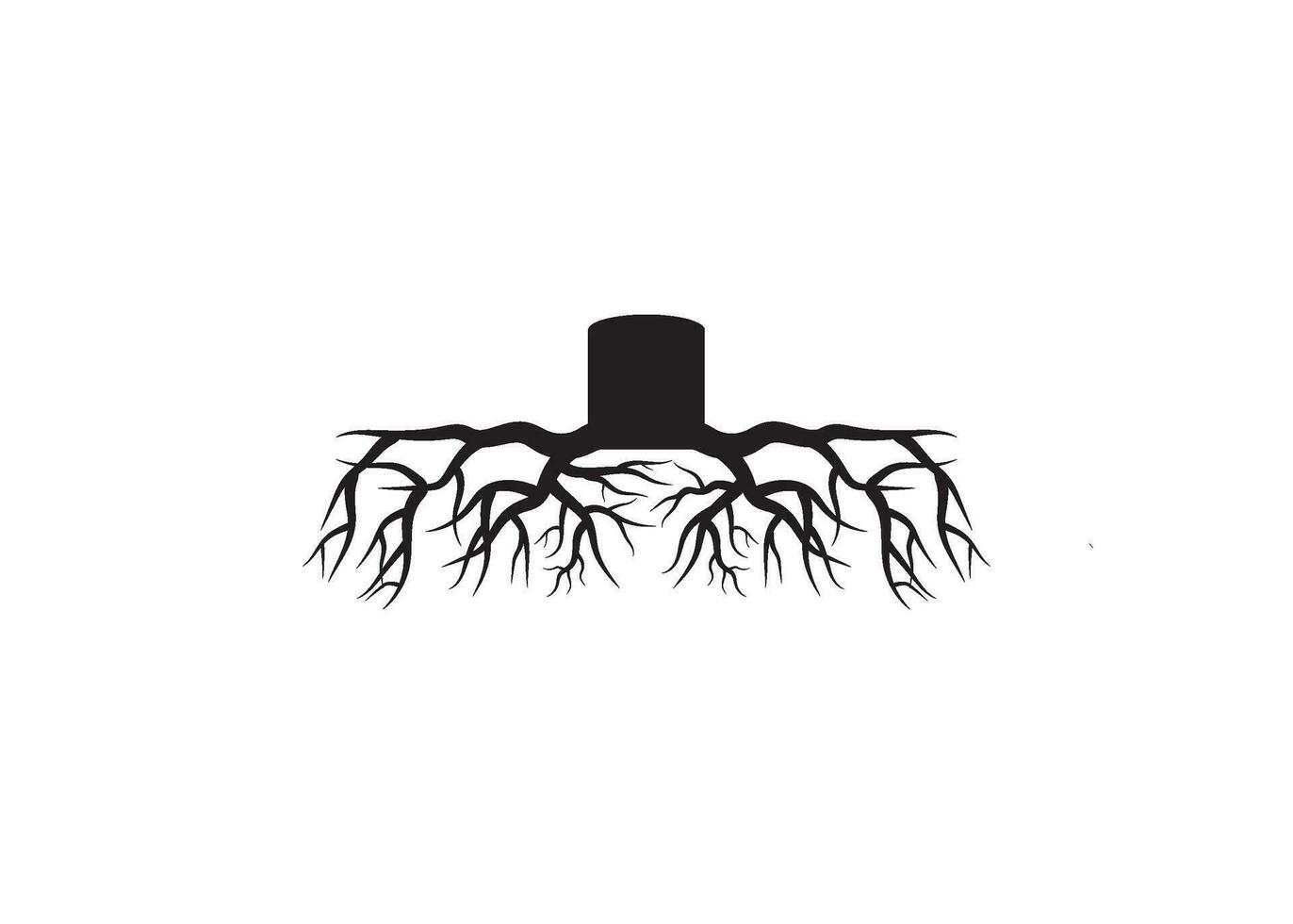 raíz icono diseño vector