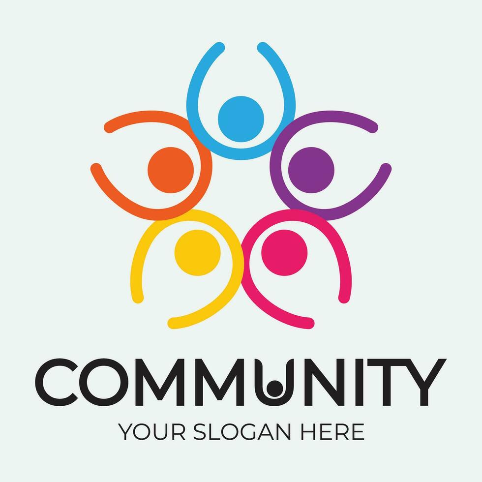 Community, network and social icon vector