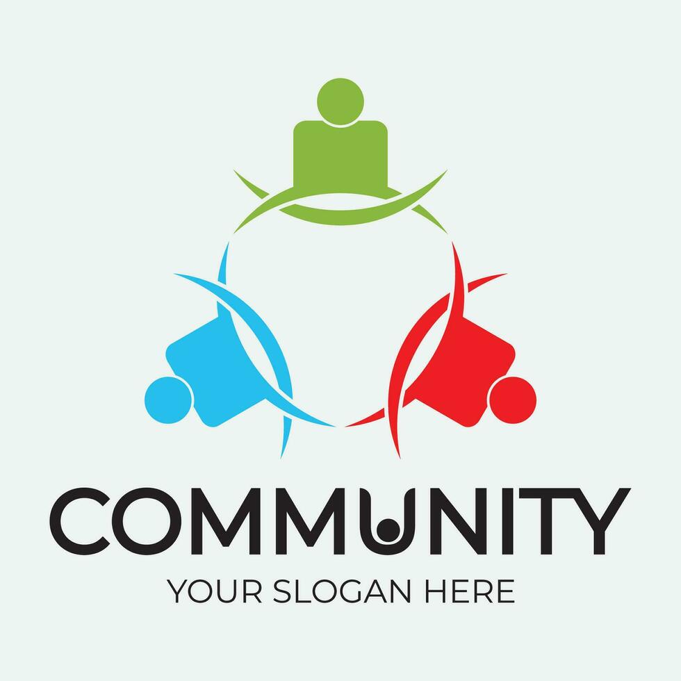 Community, network and social icon vector