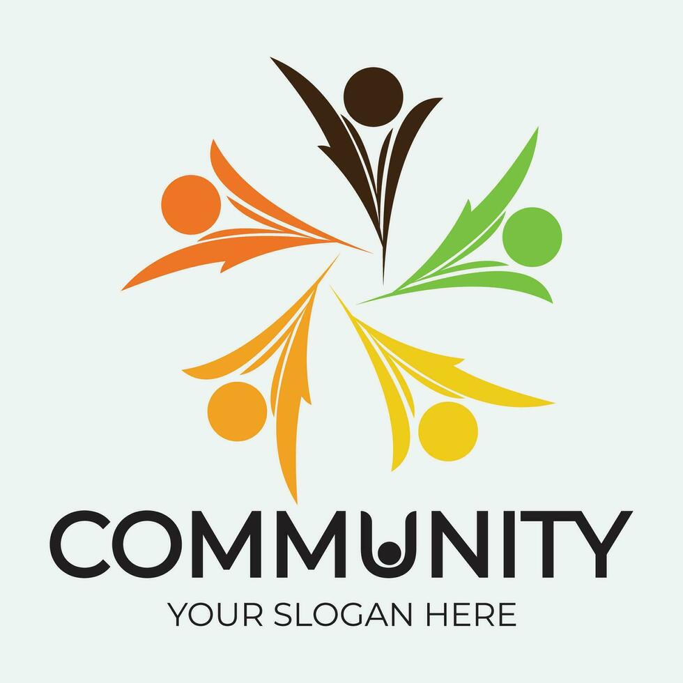 Community, network and social icon vector