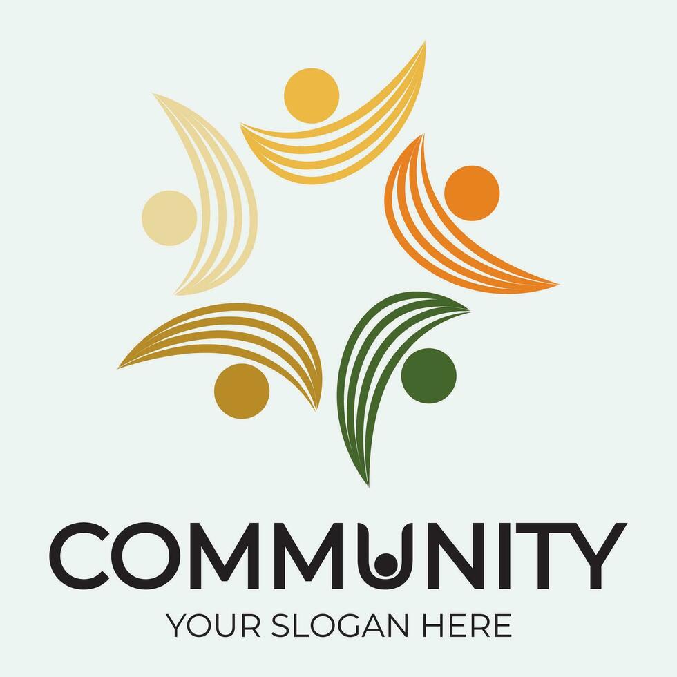 Community, network and social icon vector
