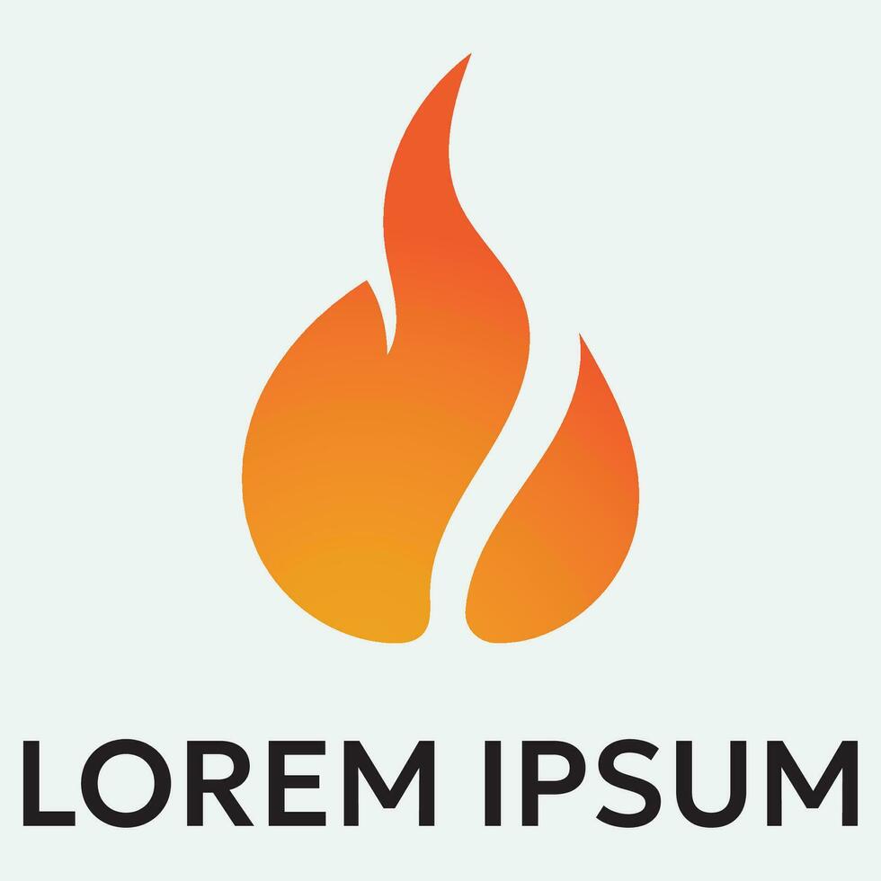 Flame logo design template illustration. vector