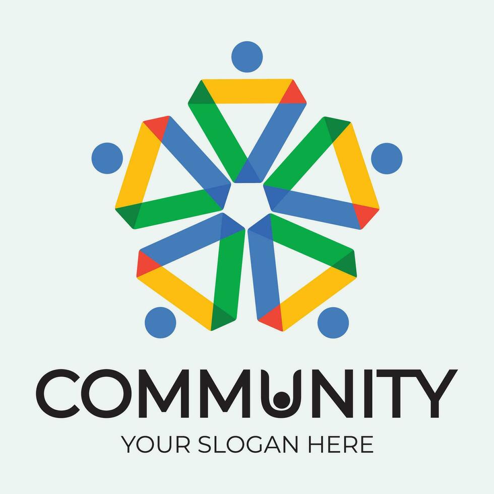 Community, network and social icon vector