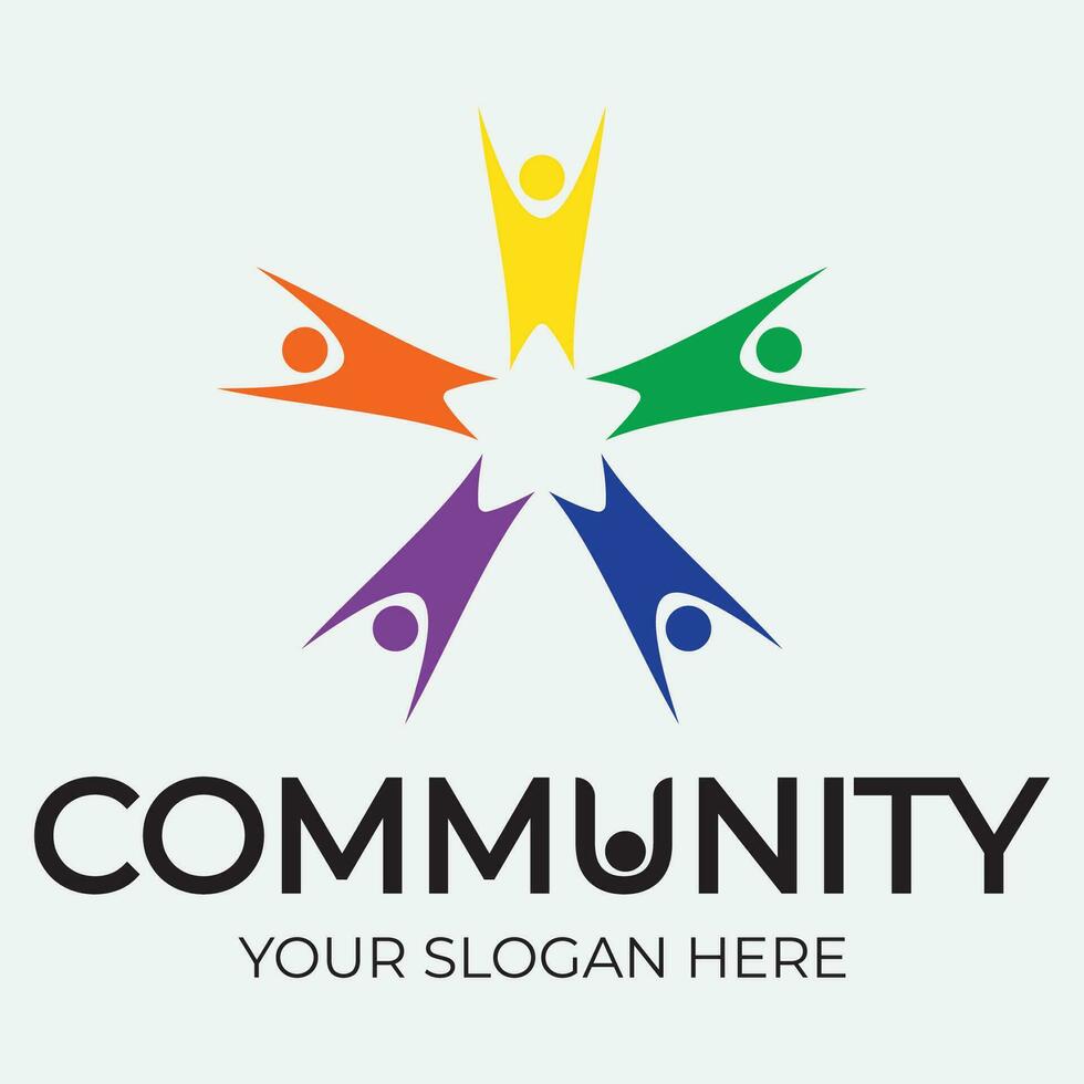 Community, network and social icon vector