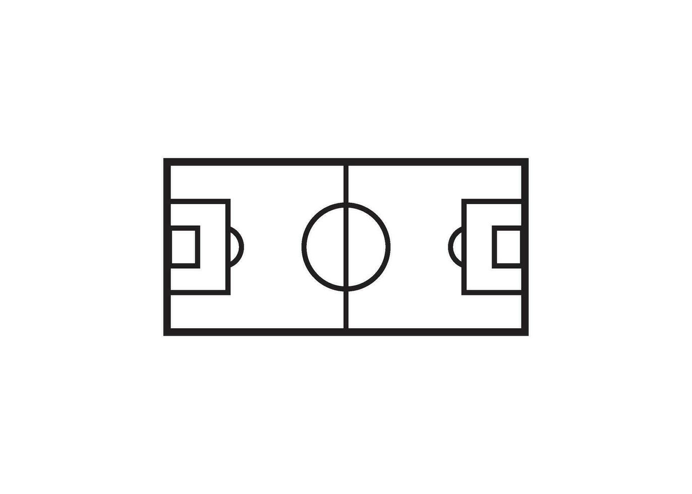 football field icon design vector