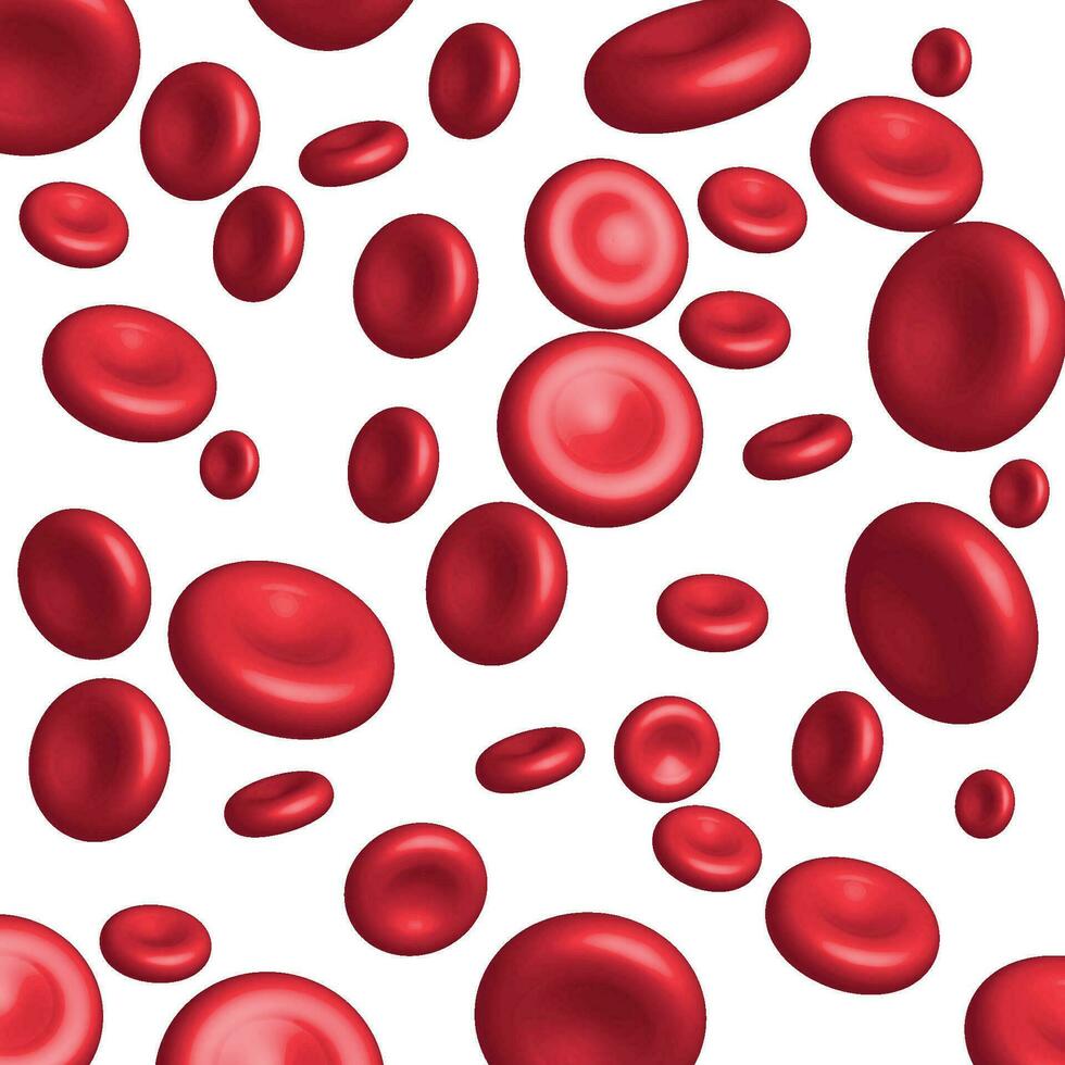 red blood cells medicine concept background and white background vector
