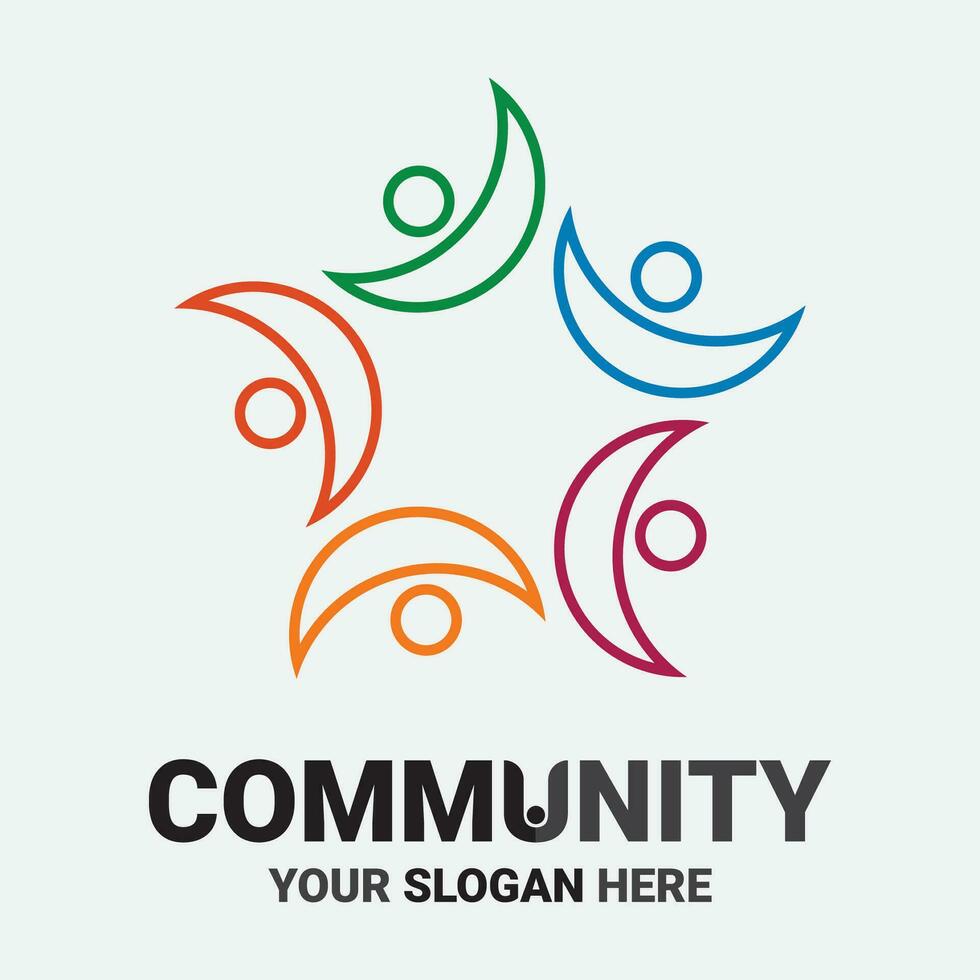 Community, network and social icon vector