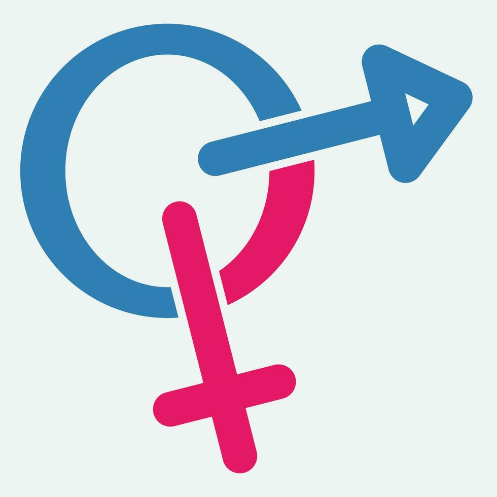 gender illustration logo. vector