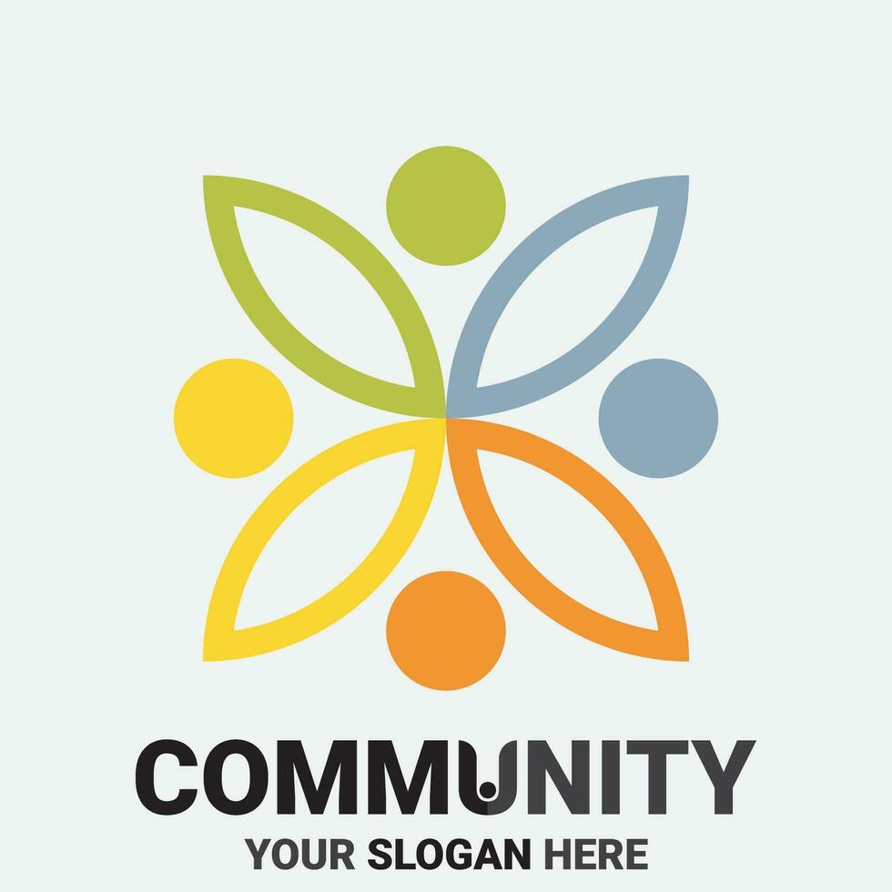 Community, network and social icon vector