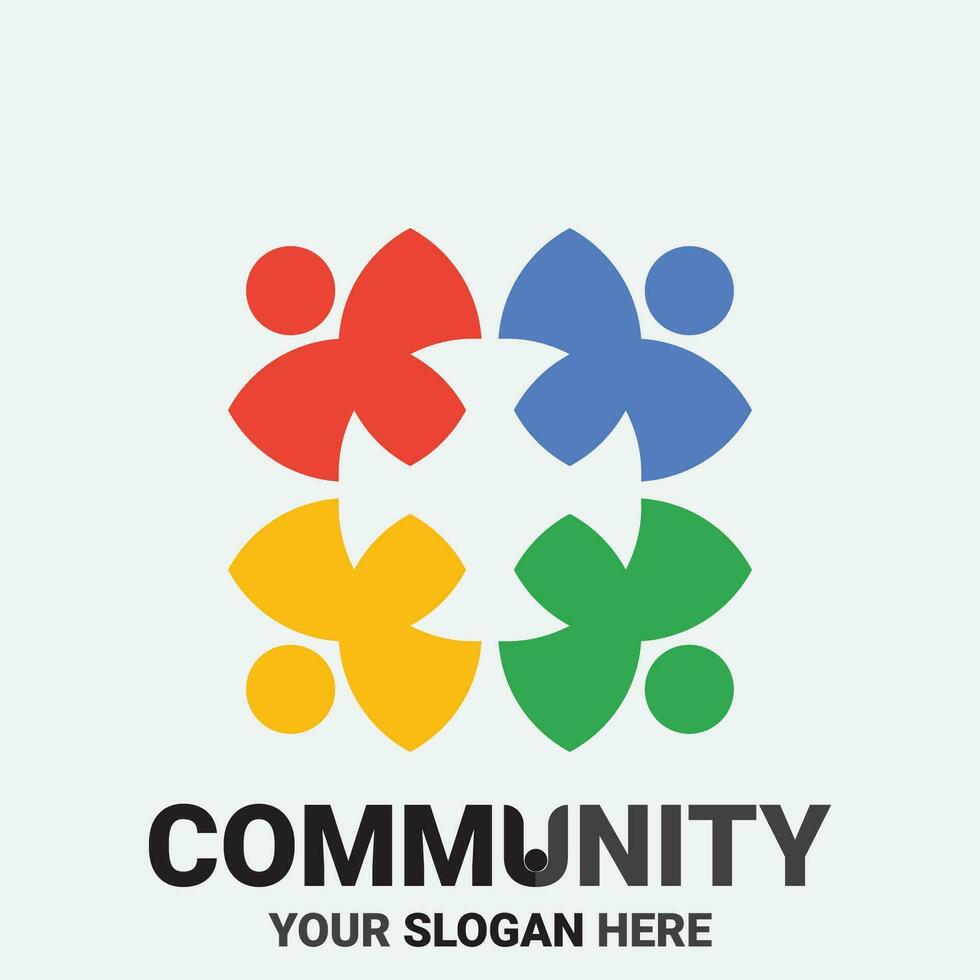 Community, network and social icon vector