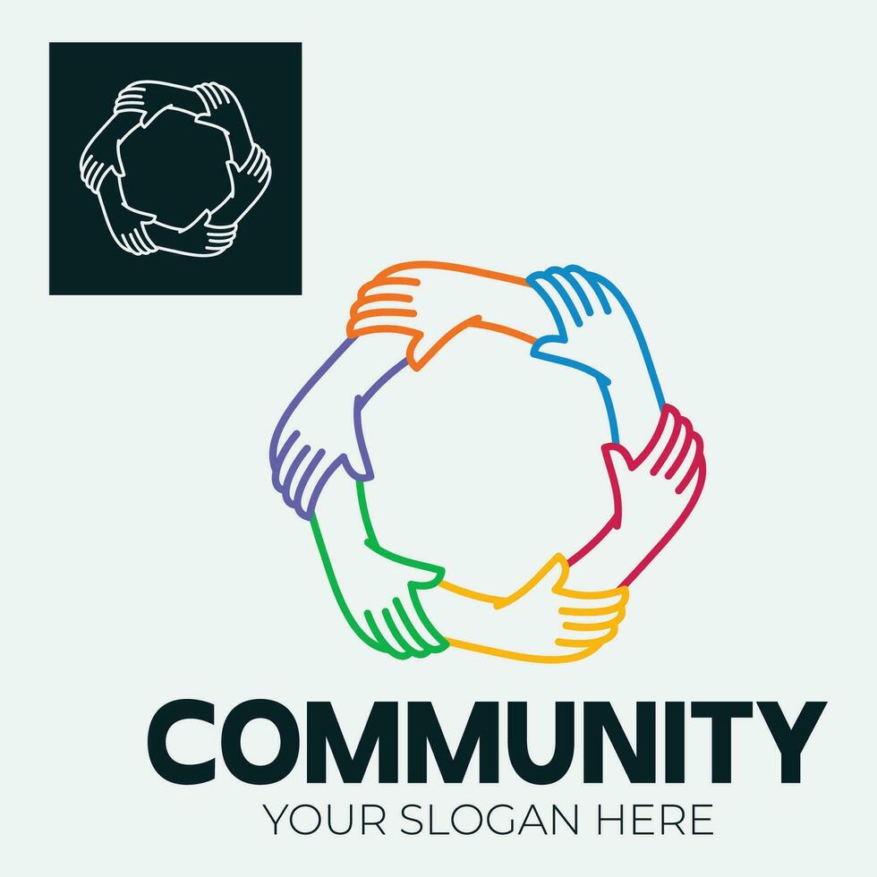 Community, network and social icon vector