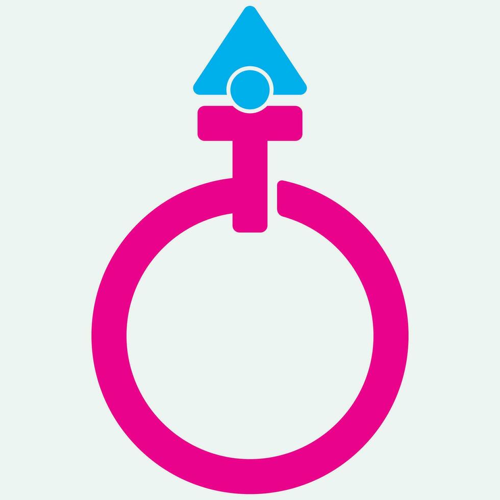 gender illustration logo. vector