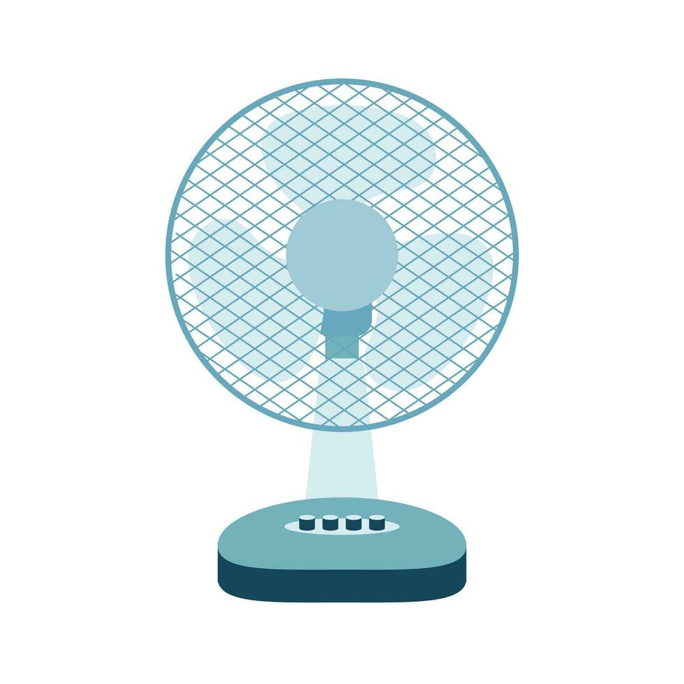 Vector flat illustration of Simple portable fan.