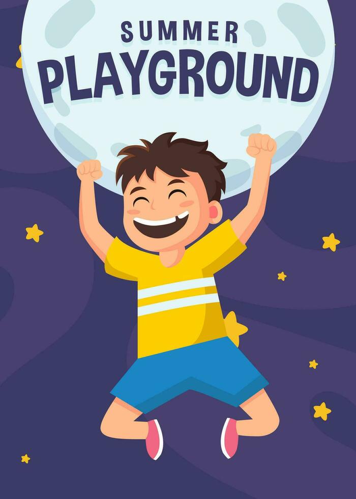 Happy Children's day Illustration Background. Happy kids vector illustration template Greeting card, poster, background. Vector eps 10