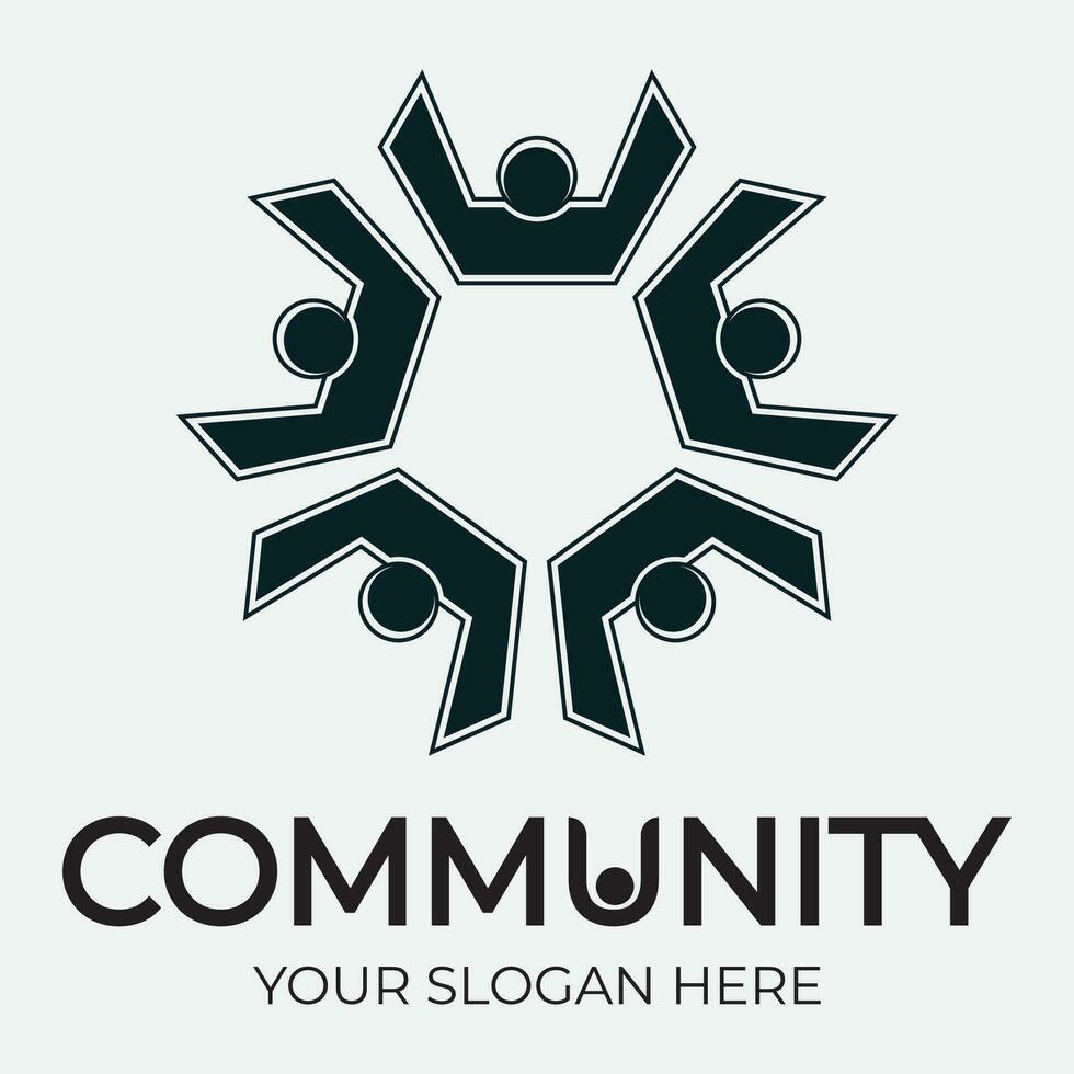 Community, network and social icon vector