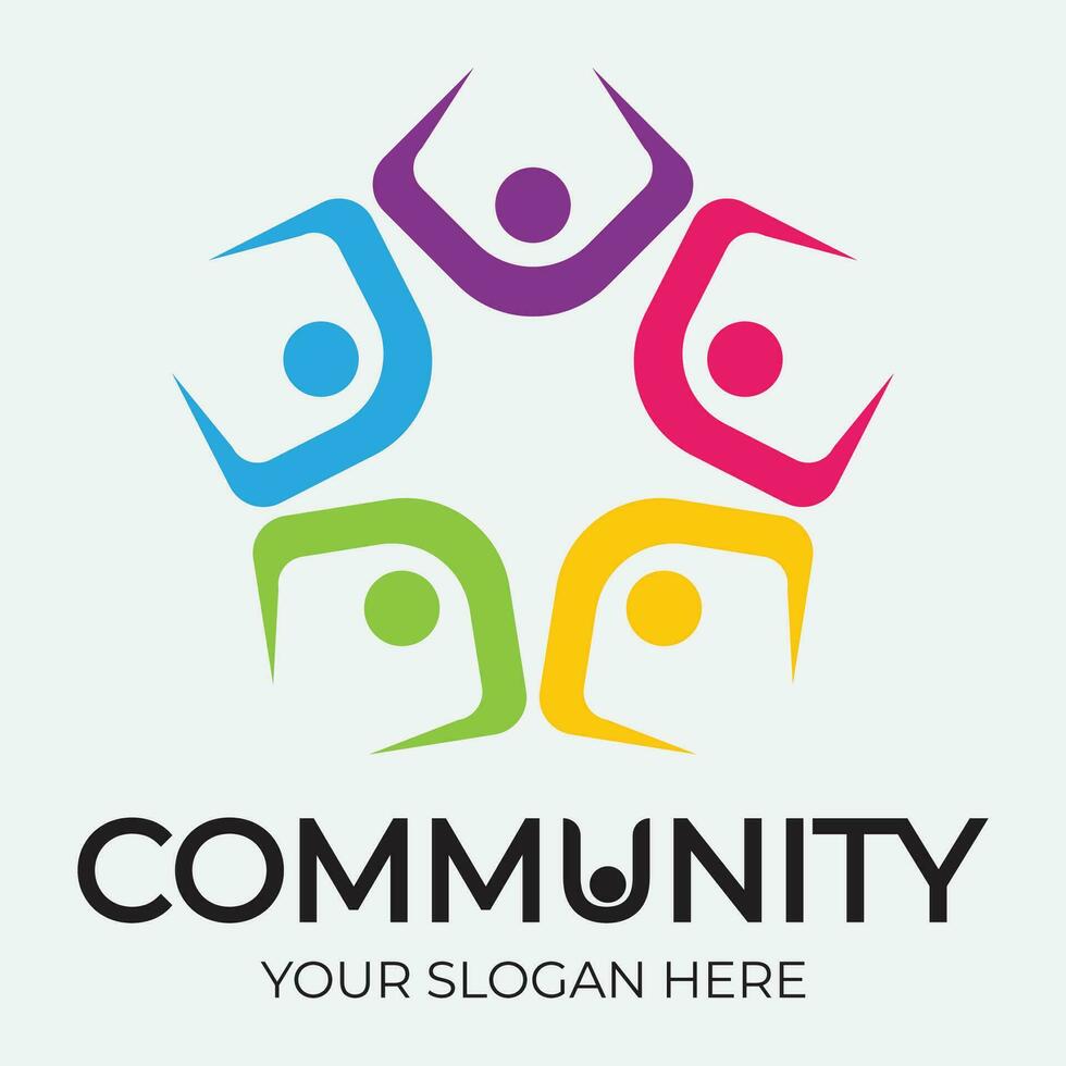 Community, network and social icon vector