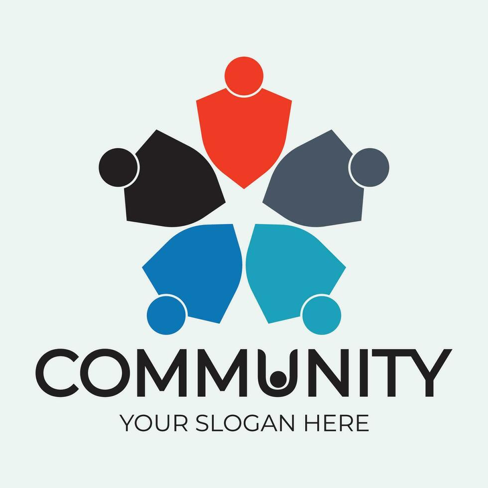 Community, network and social icon vector