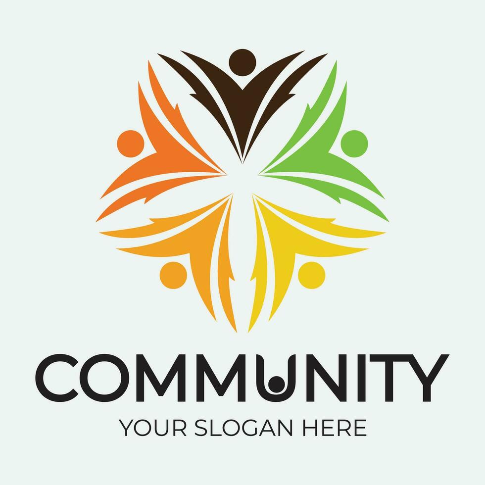 Community, network and social icon vector