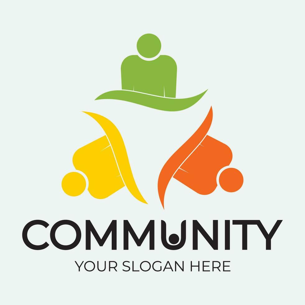 Community, network and social icon vector