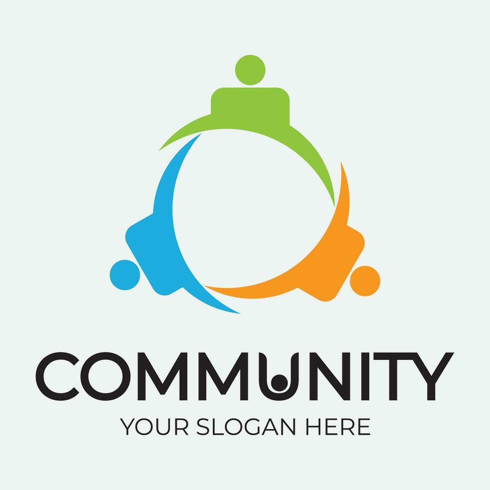 Community, network and social icon vector