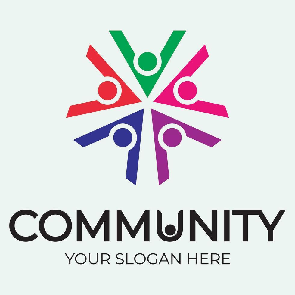 Community, network and social icon vector