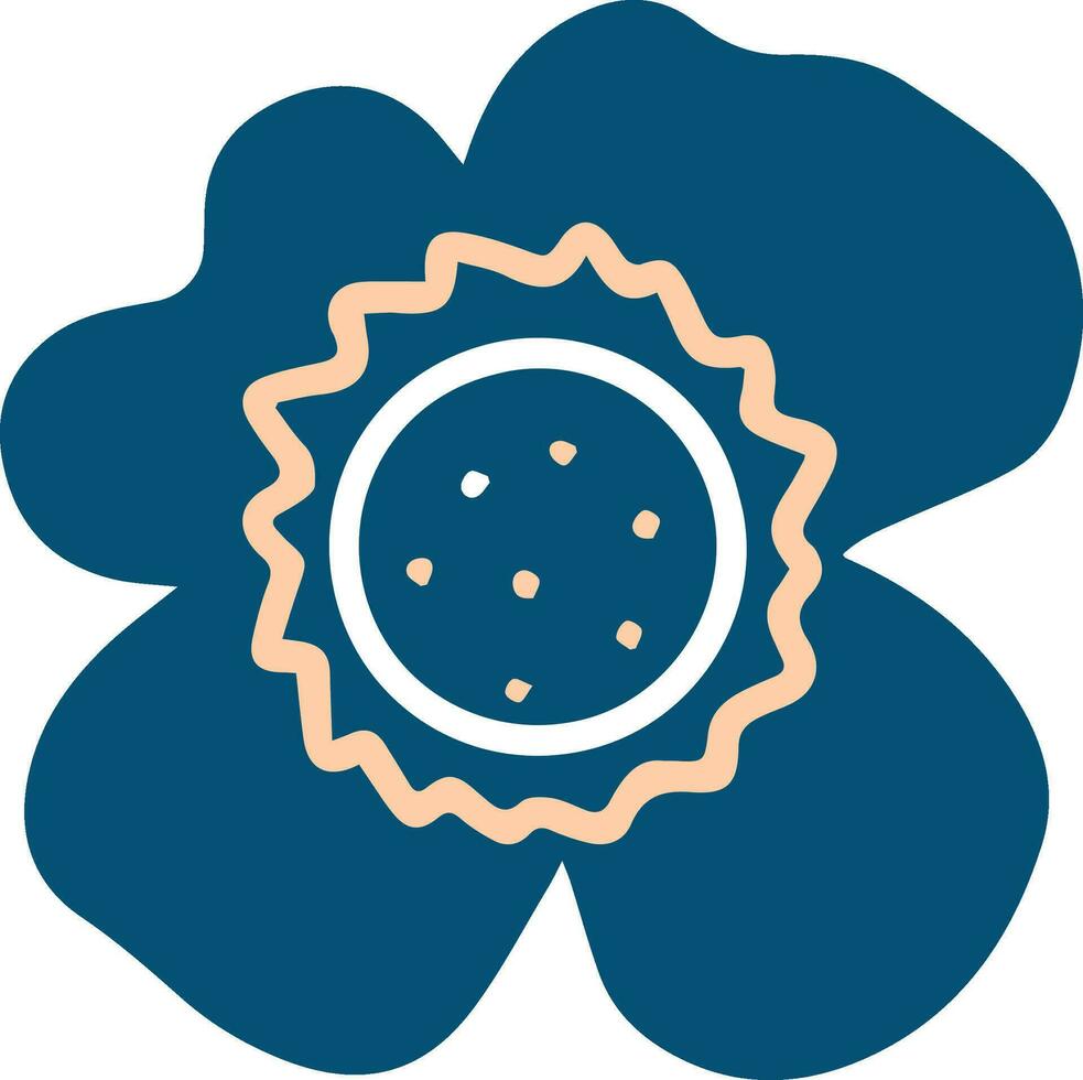 brillante azul flores clipart vector