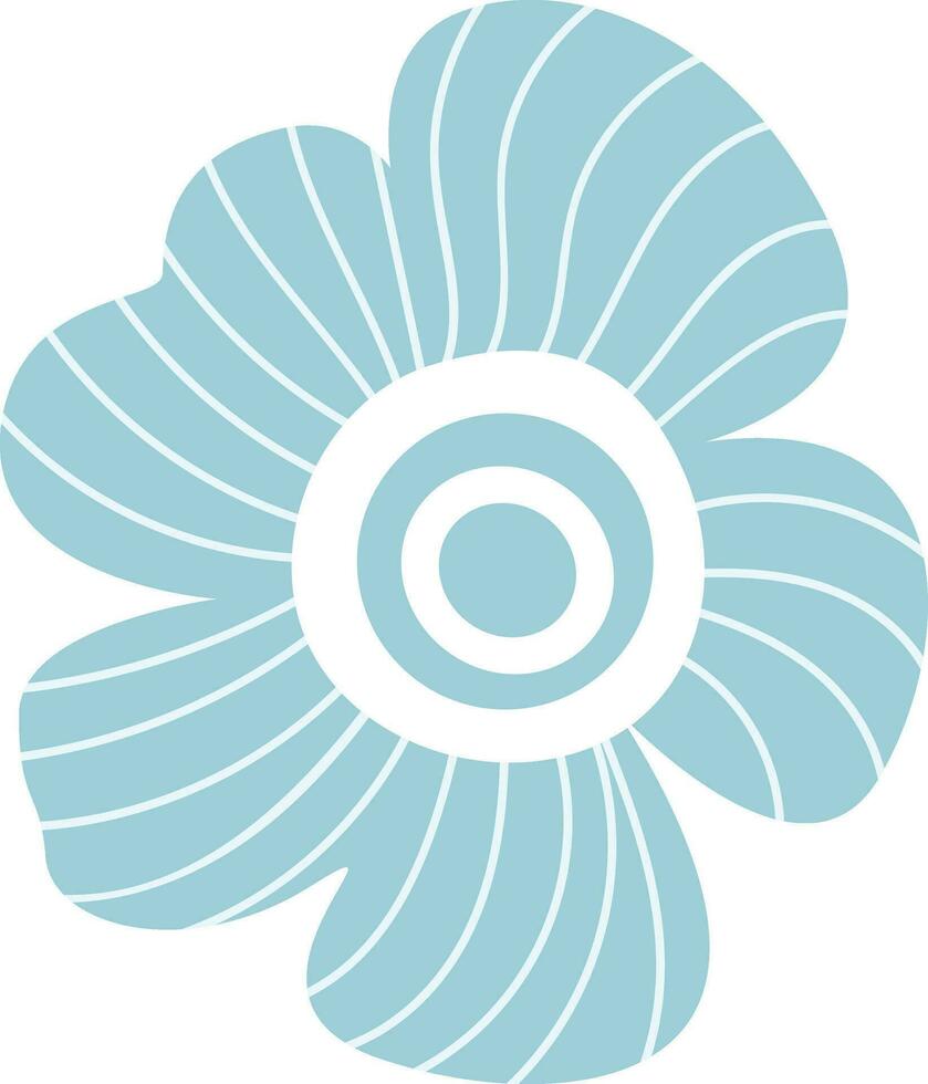 Bright blue flowers clipart vector