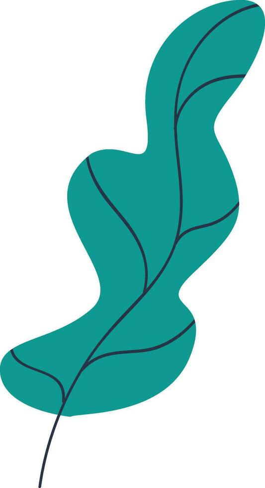 botanical leaf of flower clipart vector