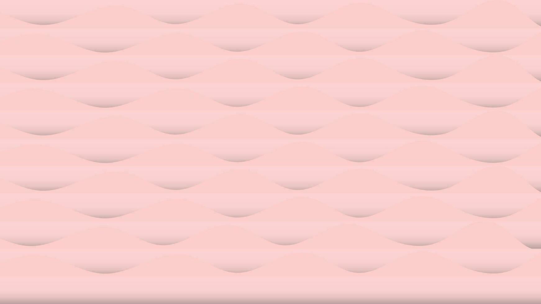 Vector illustration pink wave pattern,Soft gradient pastel waves,Abtract pink shell style