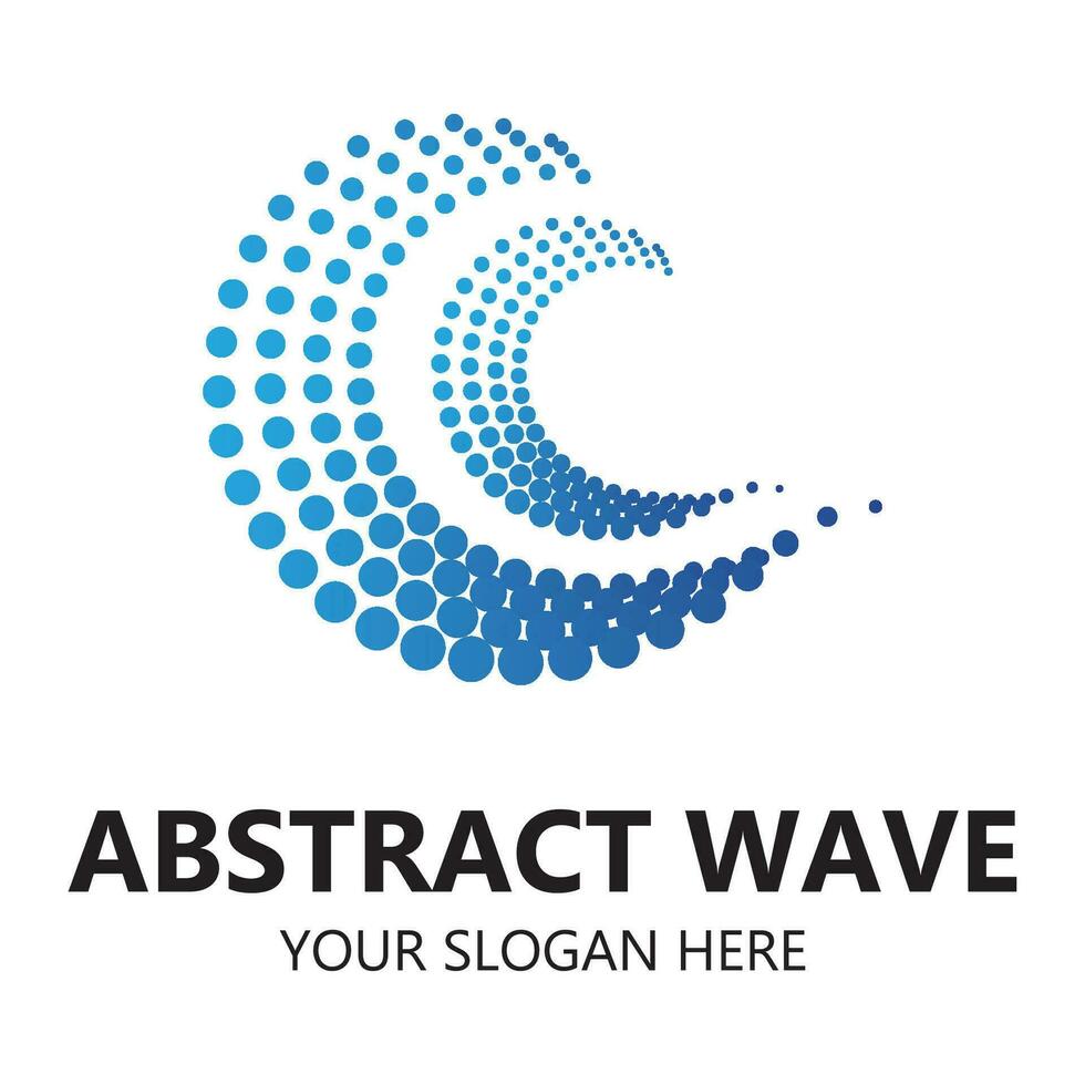 Sea waves icon logo design vector
