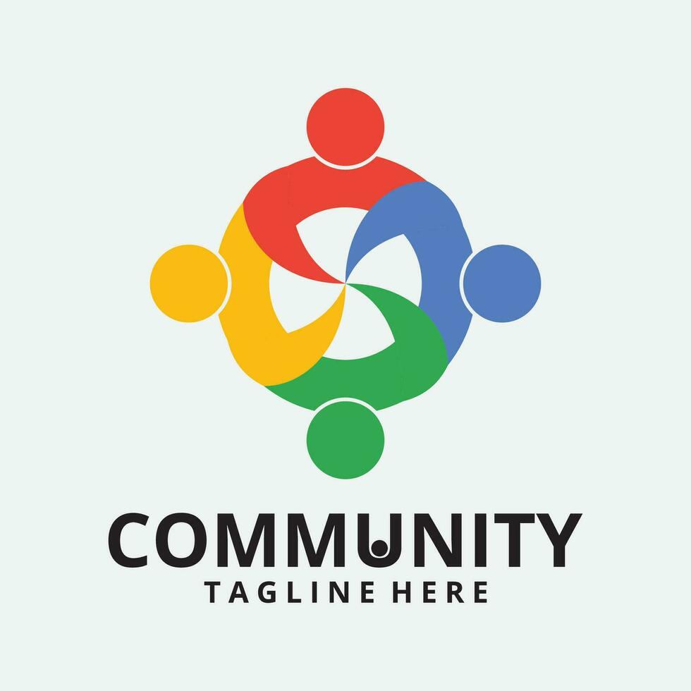 Community, network and social icon vector