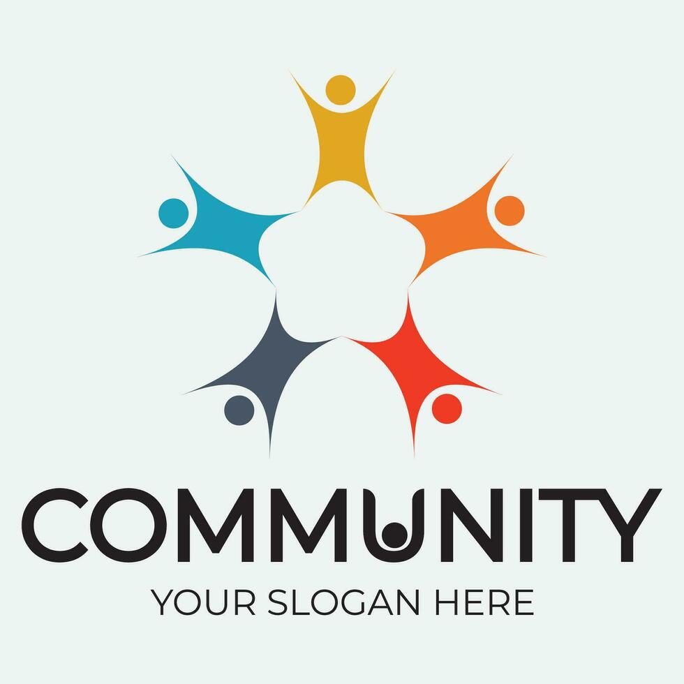 Community, network and social icon vector