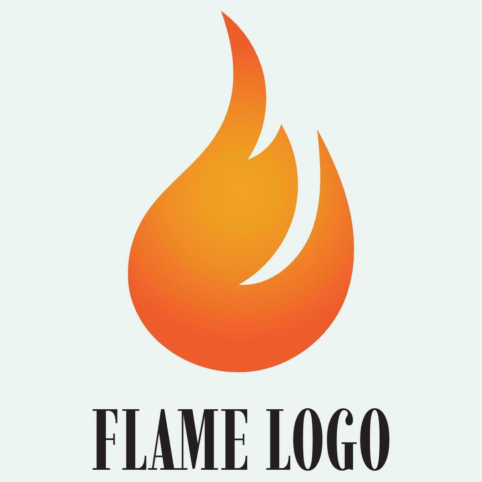 Flame logo design template illustration. vector