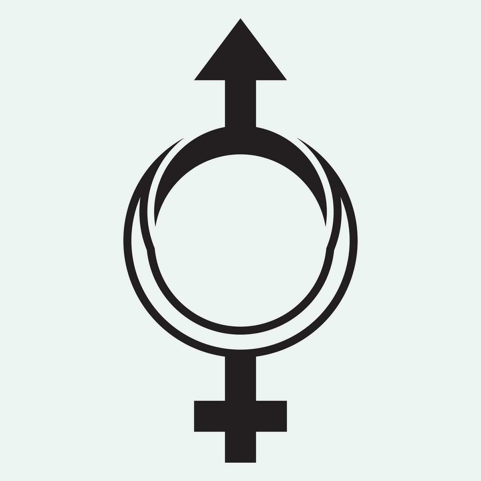 gender illustration logo. vector