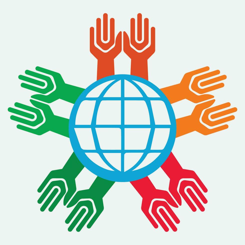 hand drawn community logo vector