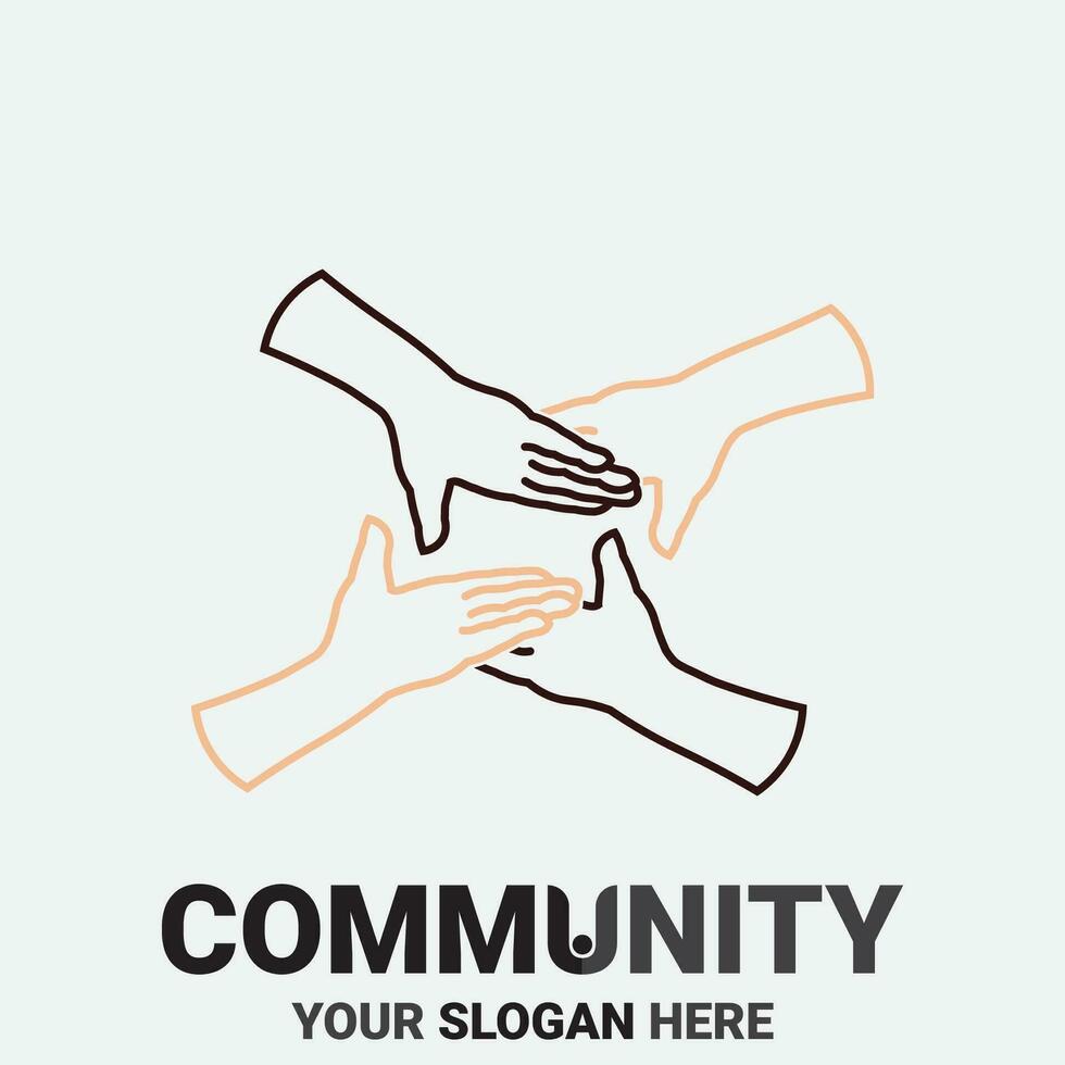 Community, network and social icon vector