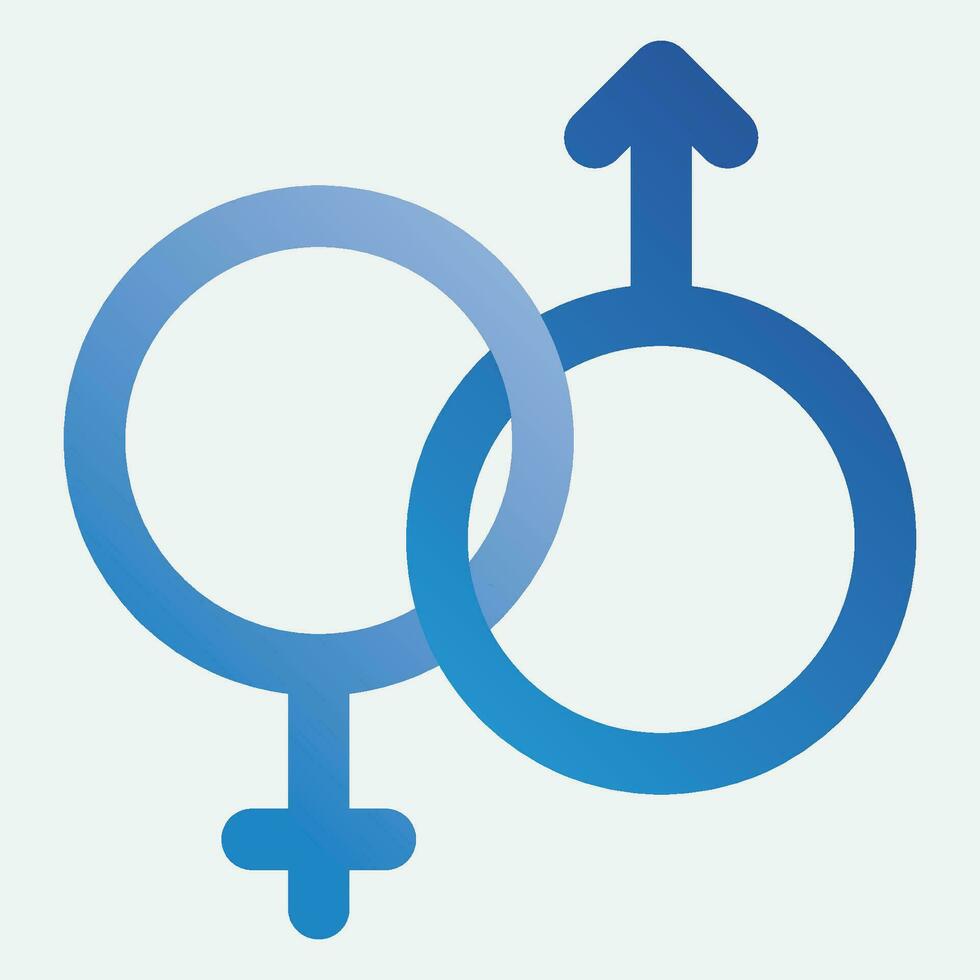 gender illustration logo. vector