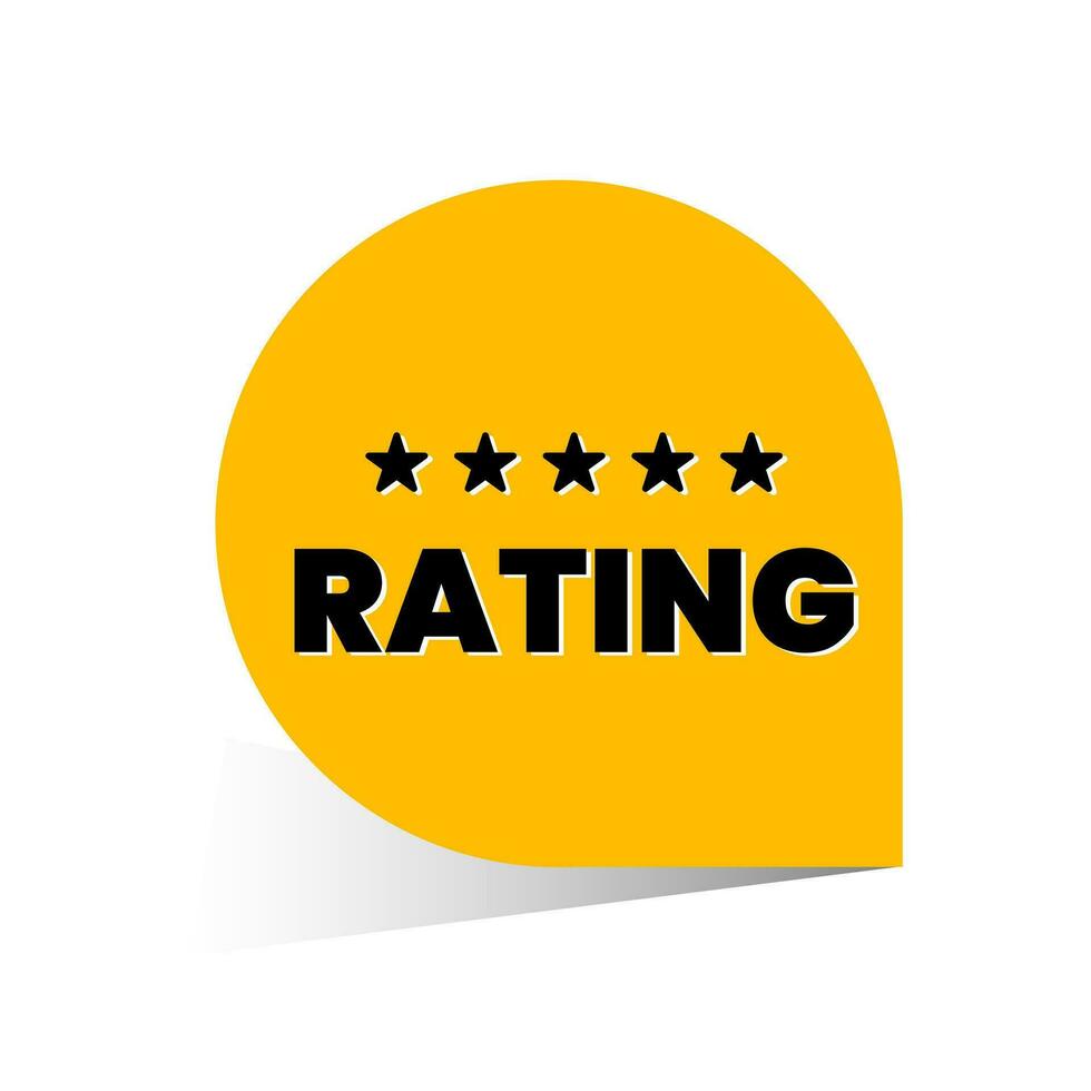Rating system sign symbol icon badge design vector
