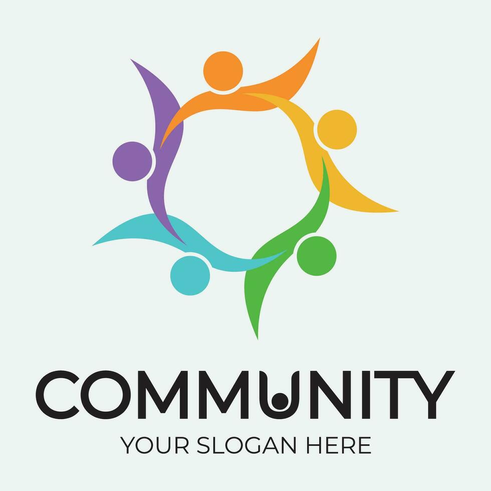 Community, network and social icon vector