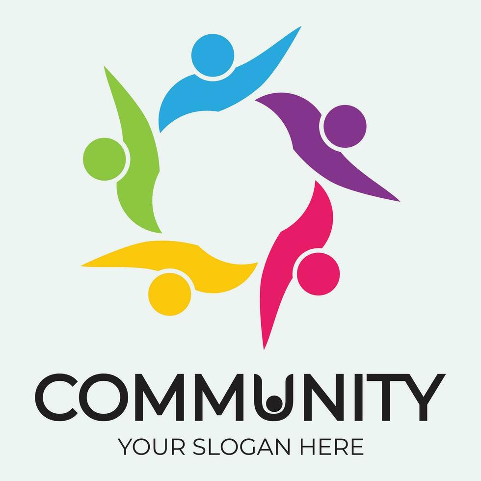 Community, network and social icon vector