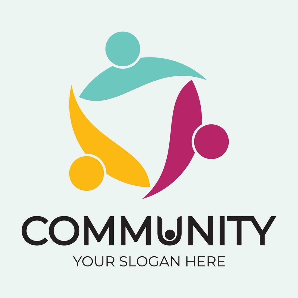 Community, network and social icon vector